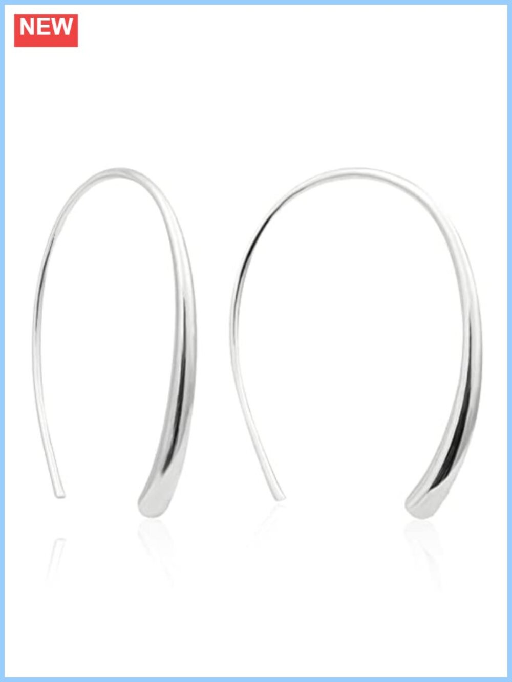 Sterling Silver Threader Earrings Pull Through Dangle